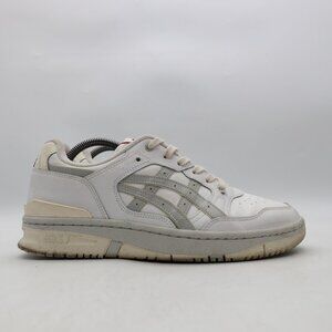 Asics EX89 Shoes Men's Size 9 White Gray Beige Leather Retro Athletic Sneakers